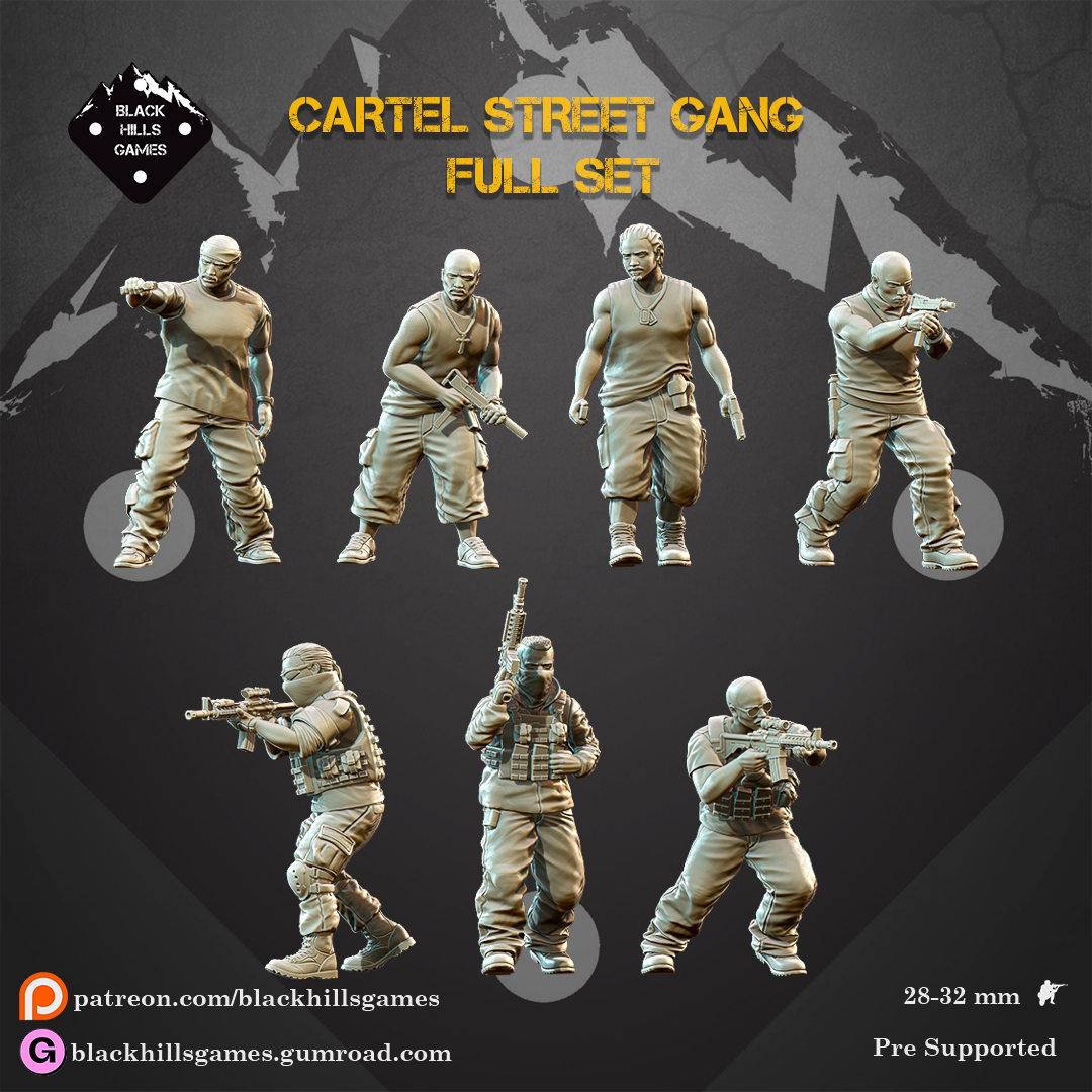 Black Hills Games - Cartel Street Gang (Full Set)